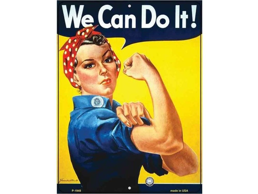 Rosie The Riveter We Can Do It Novelty Sign Novelty Sign Style Your Walls