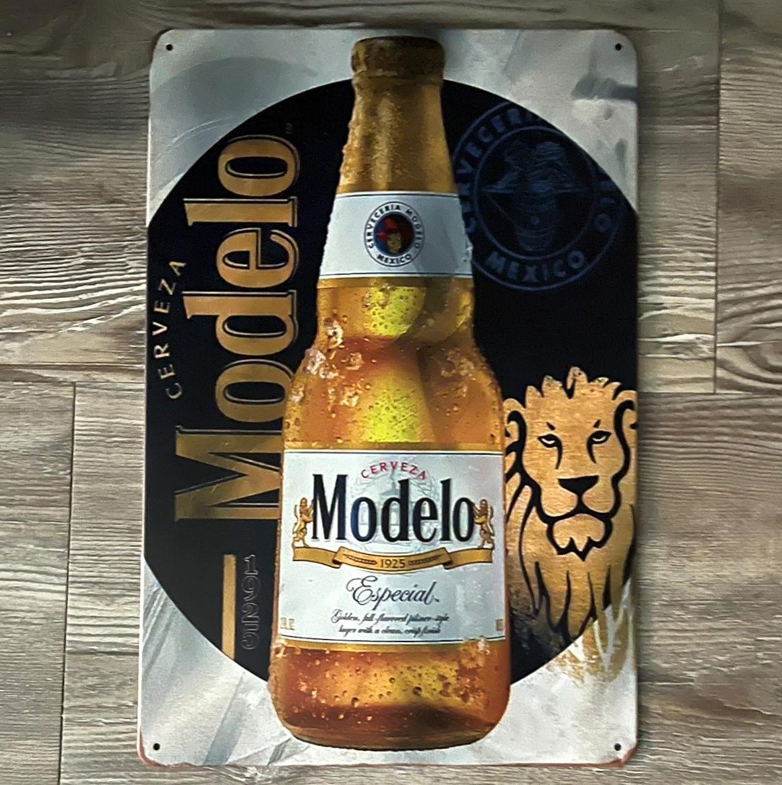 Modelo Cerveza Beer 8 x 12 Vintage Novelty Metal Sign New!