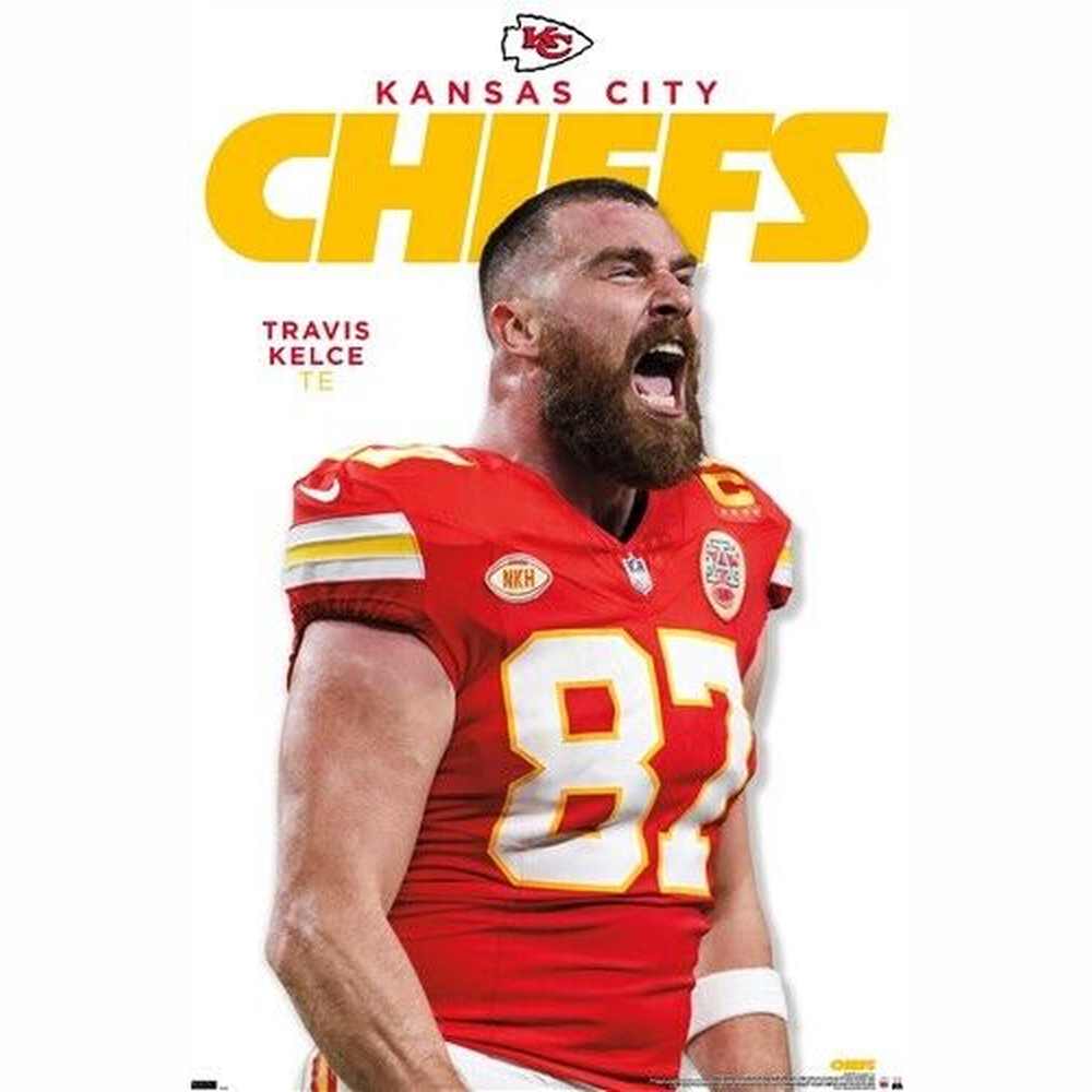 NFL Kansas City Chiefs Travis Kelce Poster 22.375" x 34" NEW! Home & Garden:Home Décor:Posters & Prints Style Your Walls