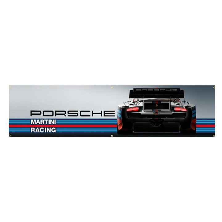 Porsche Martini Racing Flag Banner 17.7" x 70" NEW! Style Your Walls