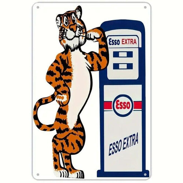 Esso Extra Gasoline Novelty Metal Sign 12" x 8" Wall Art Home & Garden:Home Décor:Plaques & Signs Style Your Walls