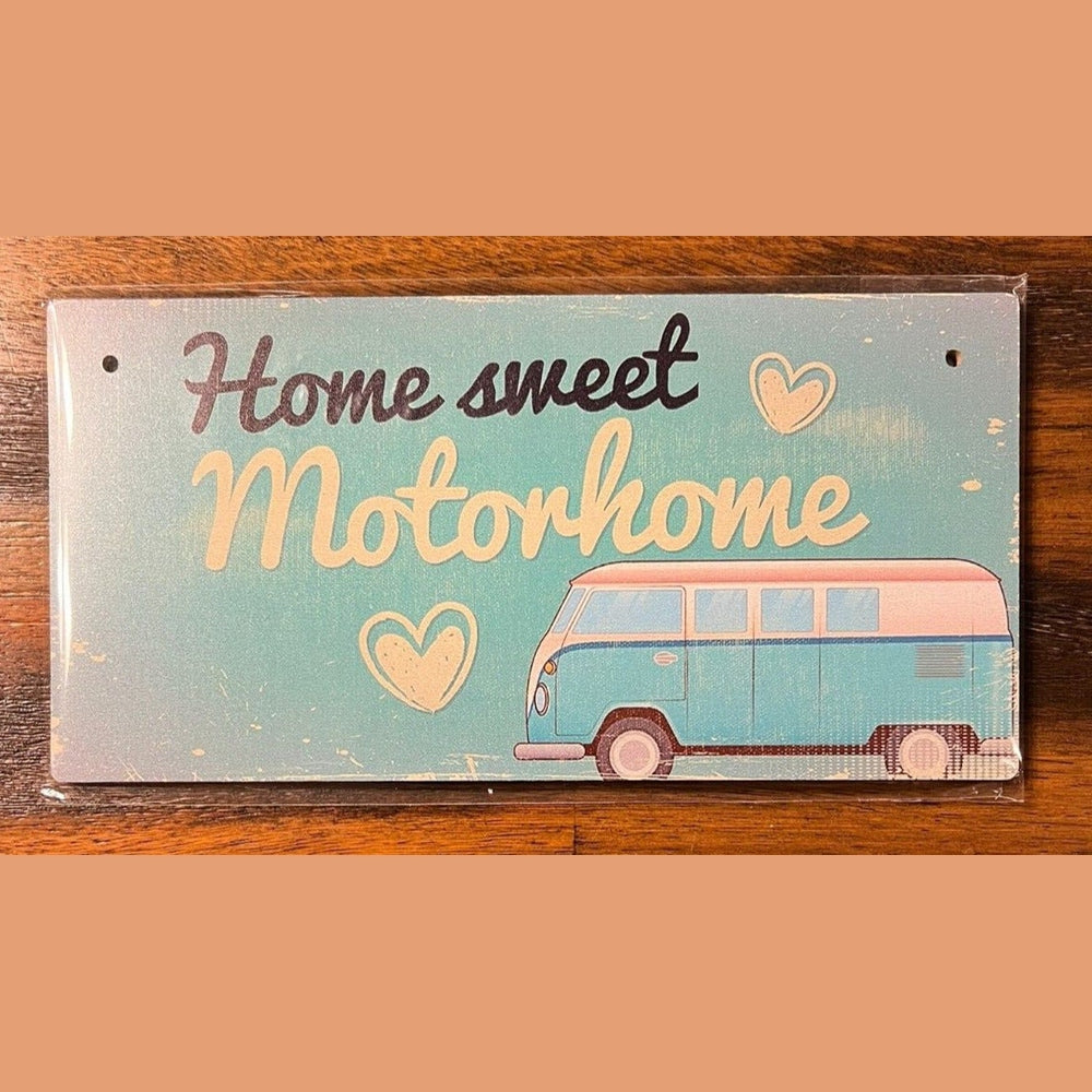 Home Sweet Motorhome - Wood Sign Vintage Novelty Camper Camping Sign NEW! Home & Garden:Home Décor:Plaques & Signs Style Your Walls