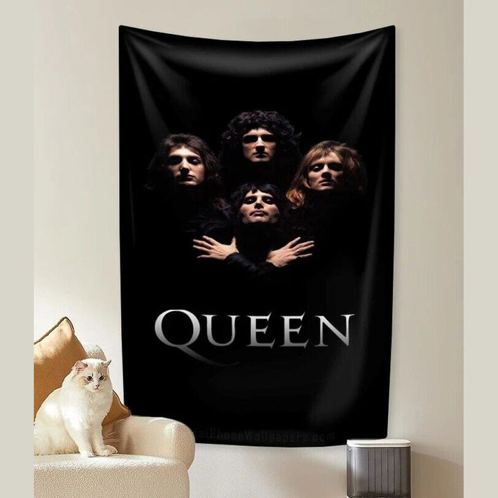 Queen Rock Band Flag Banner 3 ft x 5 ft NEW! Home & Garden:Yard, Garden & Outdoor Living:Décor:Flags Style Your Walls