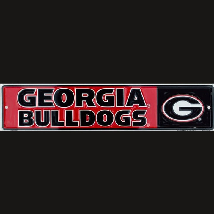 Georgia Bulldogs Licensed Embossed 18" x 4" Sign NEW! Sports Mem, Cards & Fan Shop:Fan Apparel & Souvenirs:College-NCAA Style Your Walls
