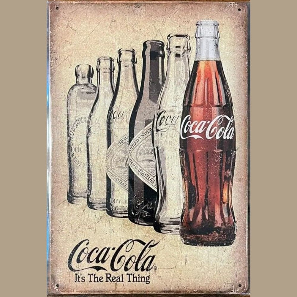Coca-Cola The Real Thing Novelty Metal Sign 12" x 8" NEW! Home & Garden:Home Décor:Plaques & Signs Style Your Walls