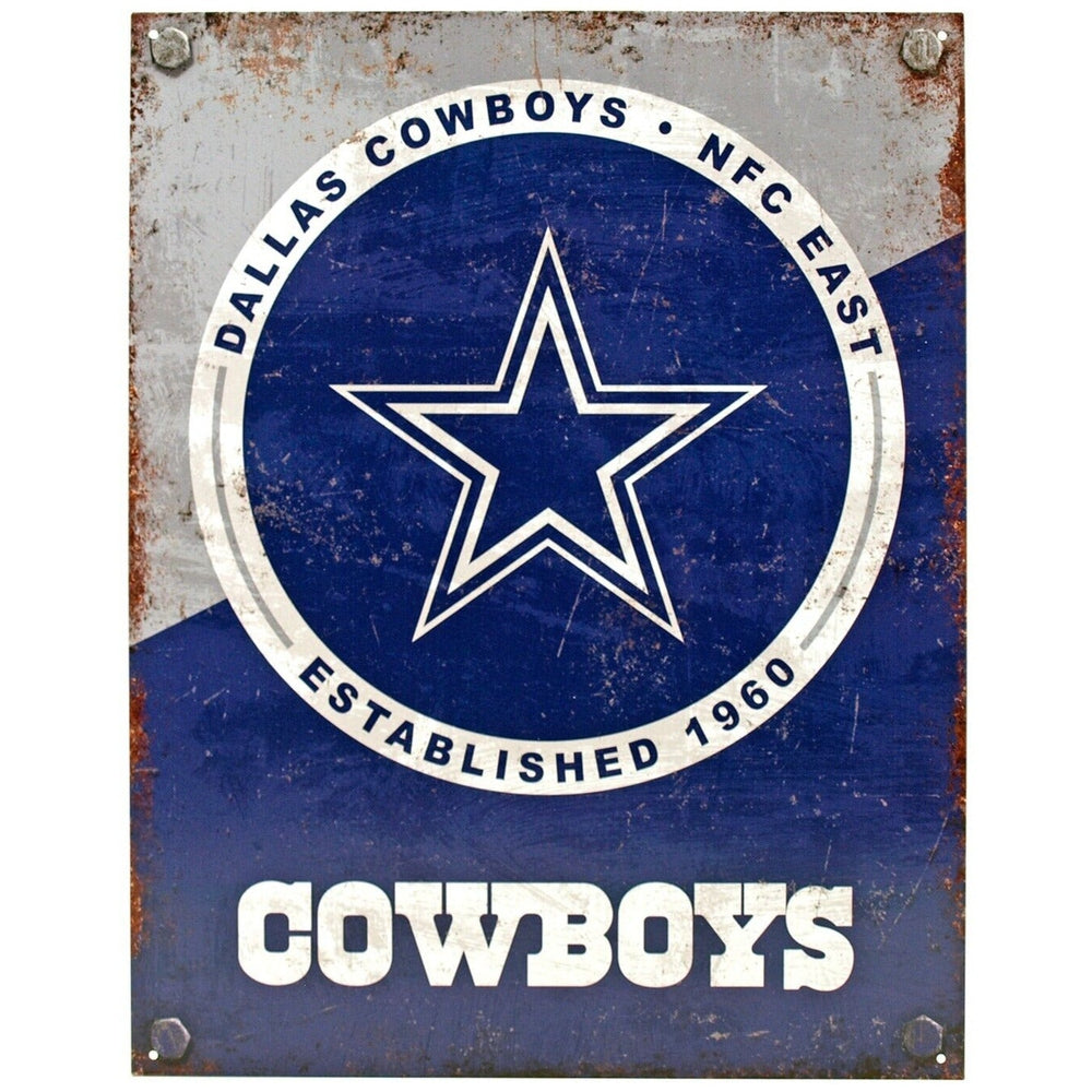 Dallas Cowboys Established 1960 Licensed Vintage Novelty Sign 16" x 12.5" Home & Garden:Home Décor:Plaques & Signs Style Your Walls
