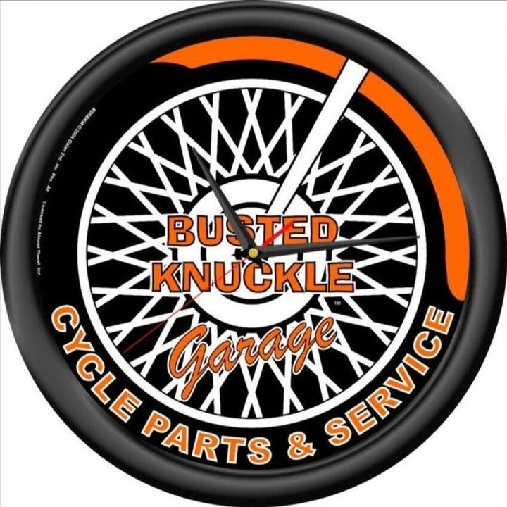 12 Inch Busted Knuckle Garage Decorative Wall Clock New In Box Home & Garden:Home Décor:Clocks:Wall Clocks Style Your Walls