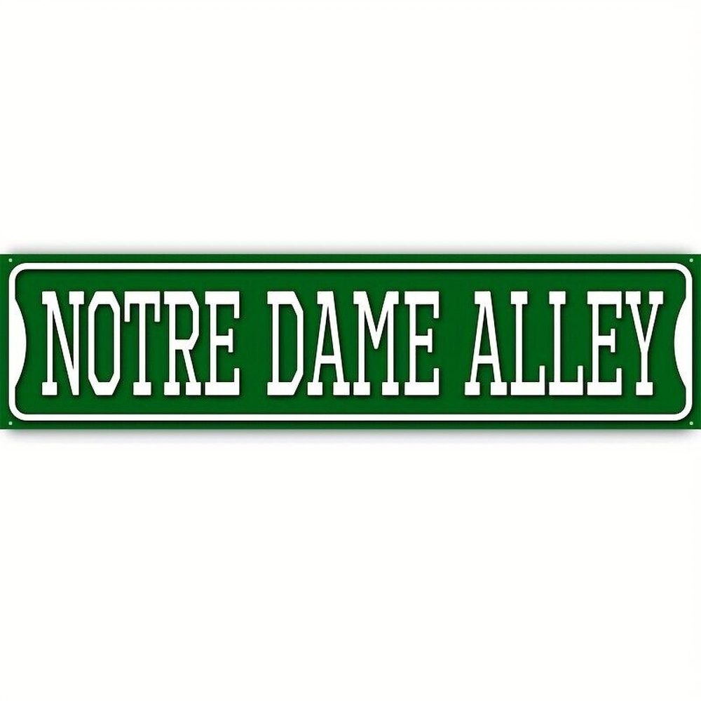 Notre Dame Alley Novelty Metal Sign 16" x 4" Wall Art Home & Garden:Home Décor:Plaques & Signs Style Your Walls
