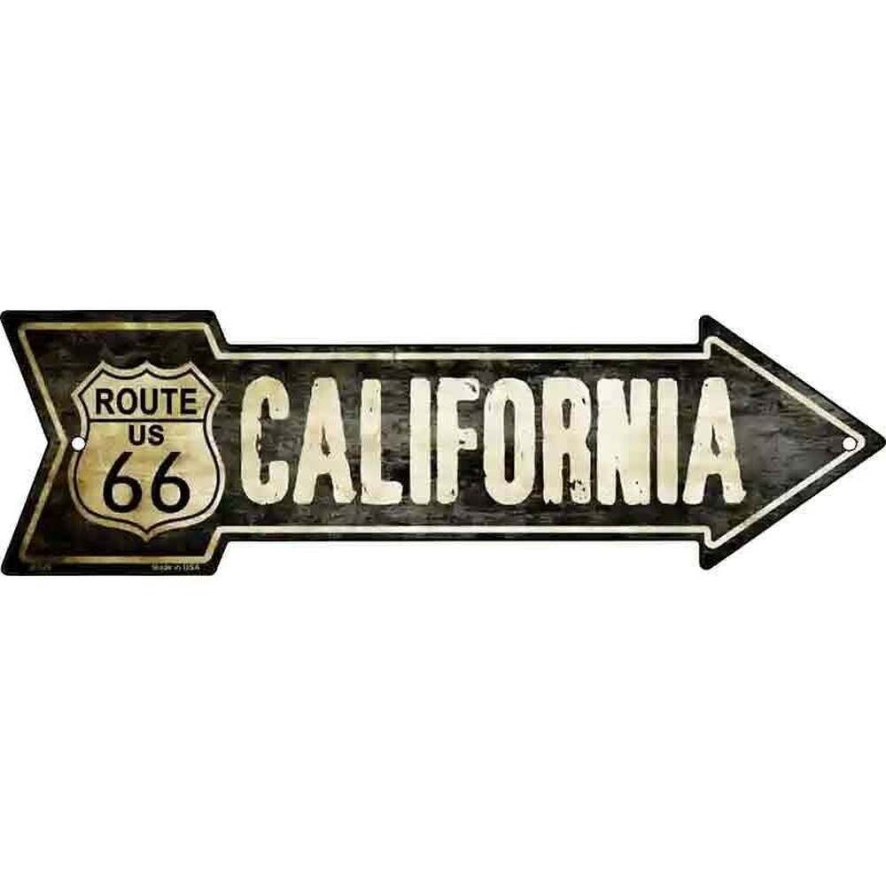 Vintage Route 66 California 5" x 17" Novelty Metal Arrow Sign Home & Garden:Home Décor:Plaques & Signs Style Your Walls