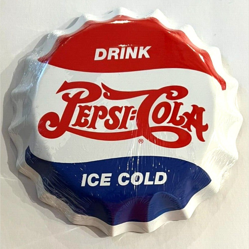 Drink Pepsi-Cola Licensed Novelty 12" Metal Bottle Cap Sign NEW! Home & Garden:Home Décor:Plaques & Signs Style Your Walls