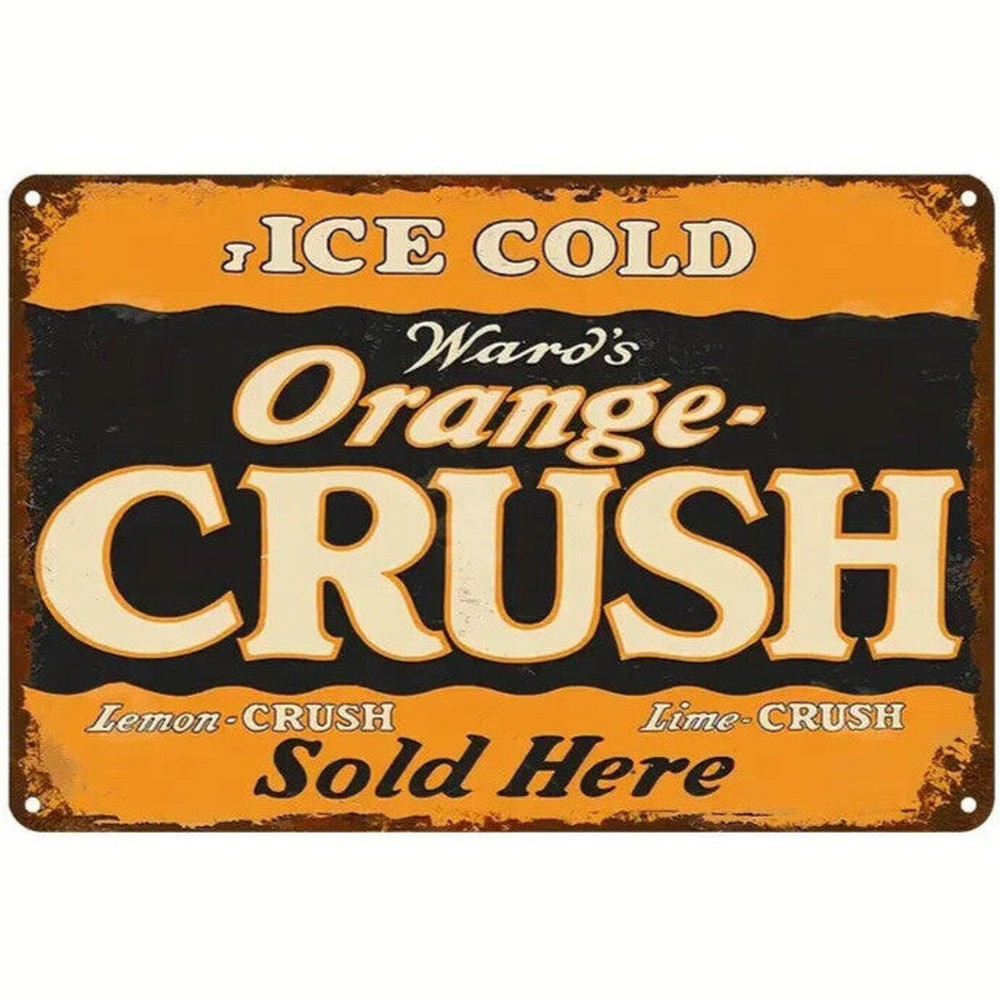 Ward's Orange Crush Sold Here Vintage Novelty Metal Sign 12 x 8 Wall Art Home & Garden:Home Décor:Plaques & Signs Style Your Walls