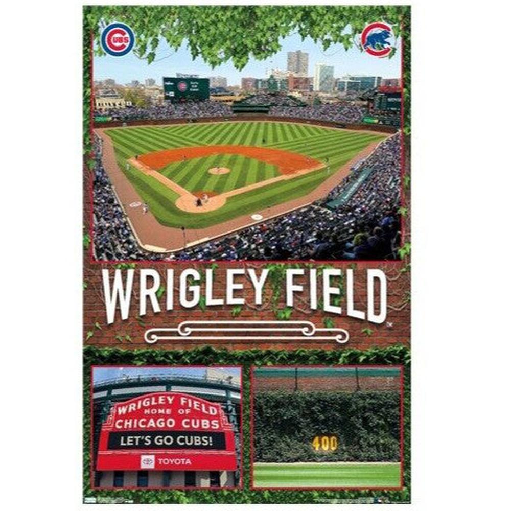 Chicago Cubs Wrigley Field Poster 22.375" x 34" NEW! Home & Garden:Home Décor:Posters & Prints Style Your Walls