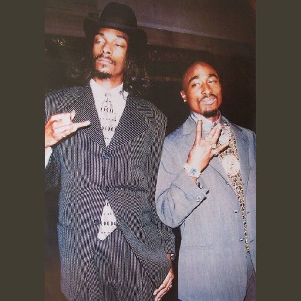 Tupac and Snoop Poster 24" x 36" Tupac Shakur, Snoop Dogg New! Art:Art Posters Style Your Walls