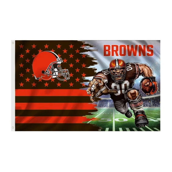 Cleveland Browns 3' X 5' Graphic Flag Banner With Grommets New! Sports Mem, Cards & Fan Shop:Fan Apparel & Souvenirs:Football-NFL Style Your Walls
