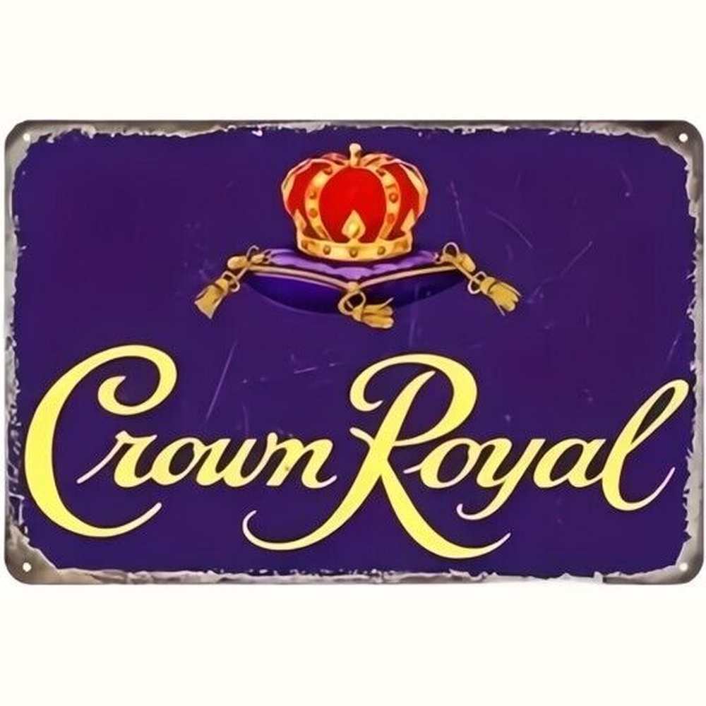 Purple Crown Royal Novelty Metal Tin Sign 8" x 12" NEW! Home & Garden:Home Décor:Plaques & Signs Style Your Walls