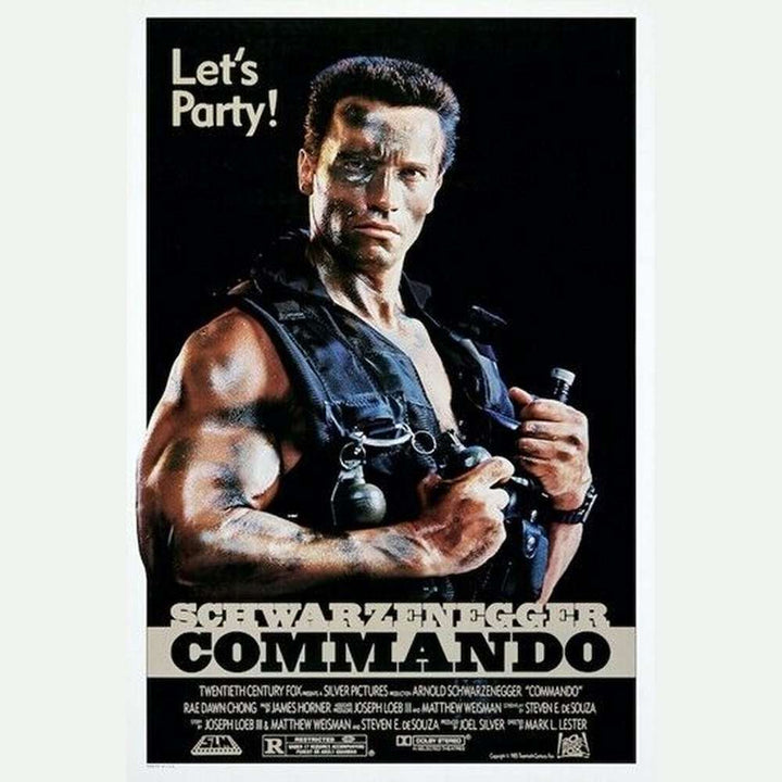 Commando Arnold Schwarzenegger Movie Poster 24" x 36" New! Style Your Walls