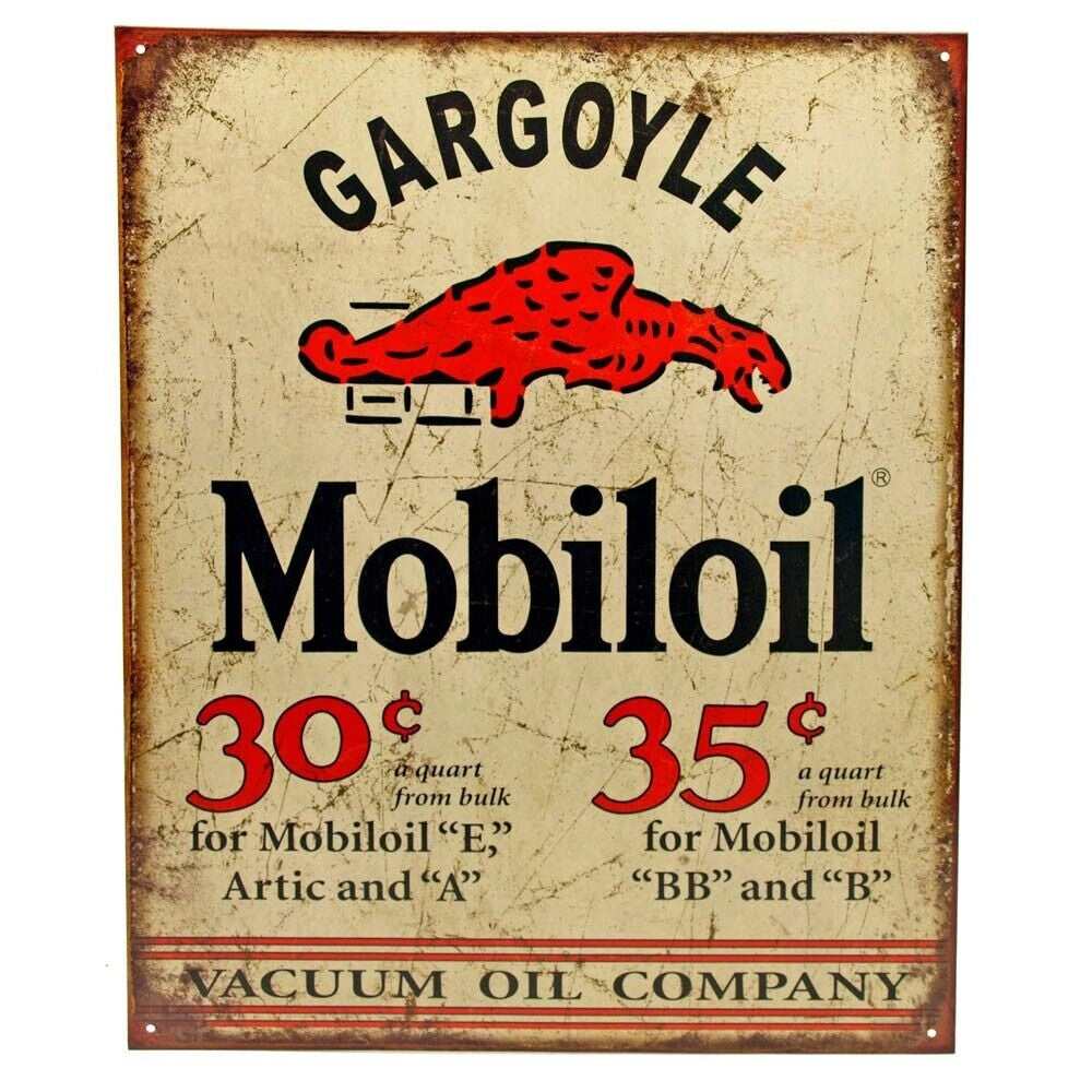 Gargoyle Mobiloil Mobil Oil Vintage Novelty Metal Sign 16" x 12.5" NEW! Home & Garden:Home Décor:Plaques & Signs Style Your Walls