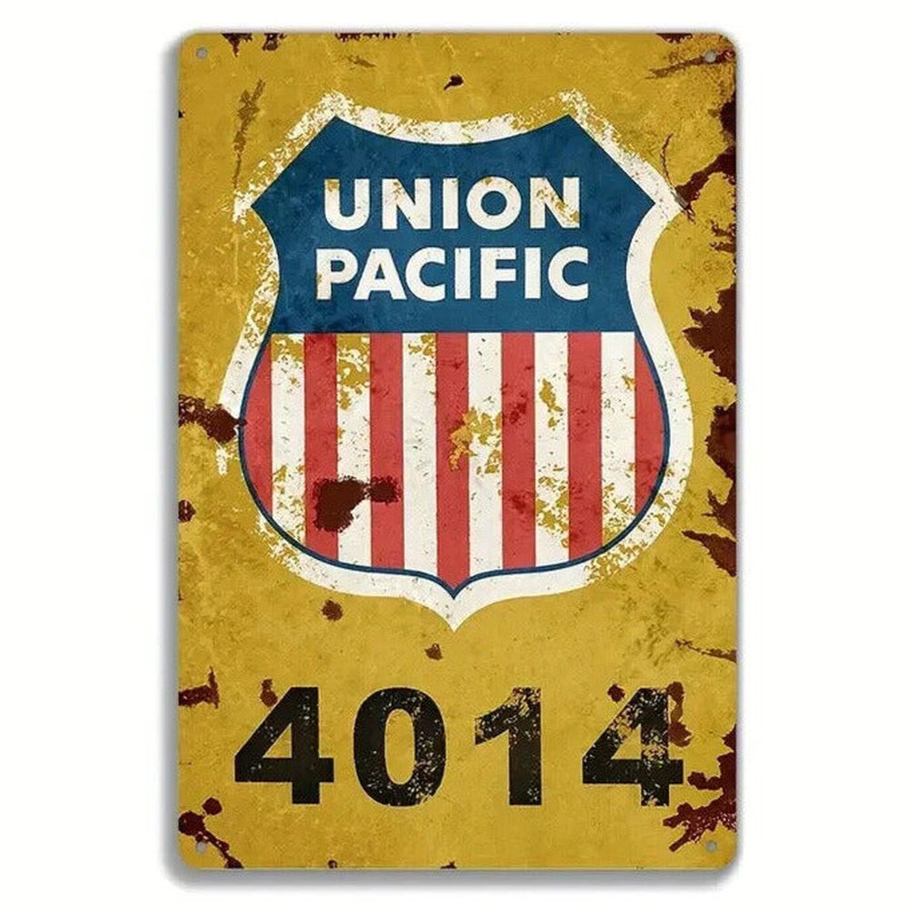 Union Pacific 4014 Novelty Metal Sign 12 x 8 Wall Art Home & Garden:Home Décor:Plaques & Signs Style Your Walls