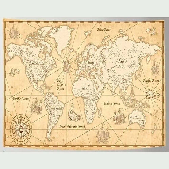 World Map Retro Style Ancient Fabric Tapestry 78.7" x 59" NEW! Home & Garden:Home Décor:Tapestries Style Your Walls
