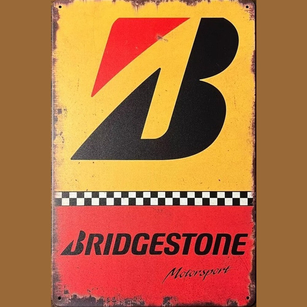 Bridgestone Motorsport Vintage Novelty Metal Sign 12" x 8" NEW! Home & Garden:Home Décor:Plaques & Signs Style Your Walls