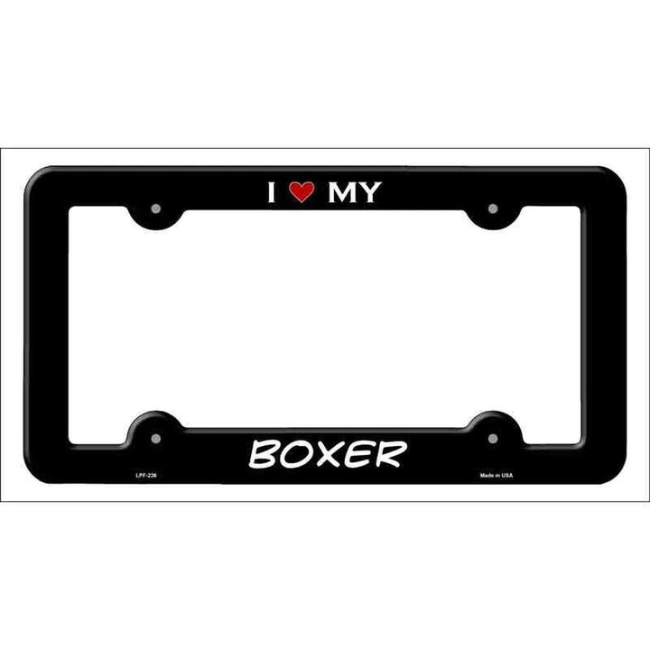 I Love My Boxer Metal License Plate Frame eBay Motors:Parts & Accessories:Car & Truck Parts & Accessories:Exterior Parts & Accessories:License Plates & Frames Style Your Walls