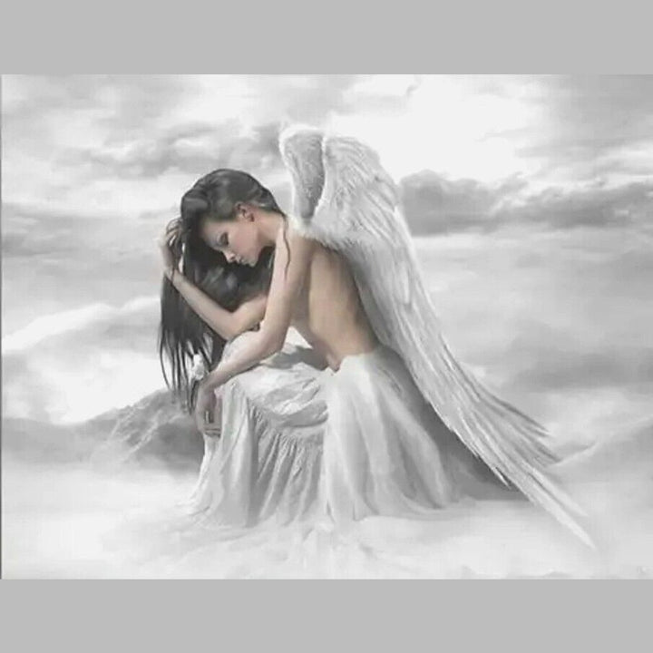 Beautiful Modern Angel Art Print Canvas Print 12" X 16" NEW! Art:Art Prints Style Your Walls