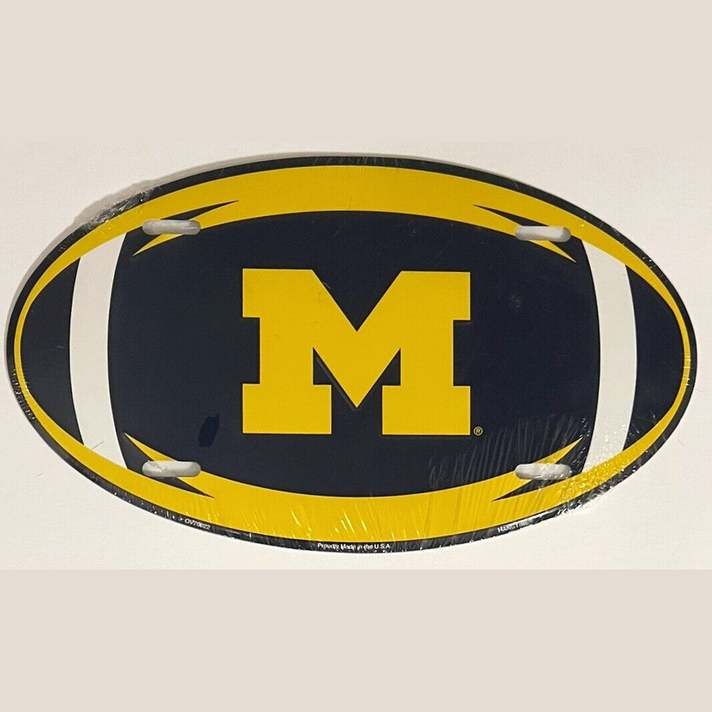 MIchigan Football Shaped Collegiate Licensed Novelty License Plate New! eBay Motors:Parts & Accessories:Car & Truck Parts & Accessories:Exterior Parts & Accessories:License Plates & Frames Style Your Walls