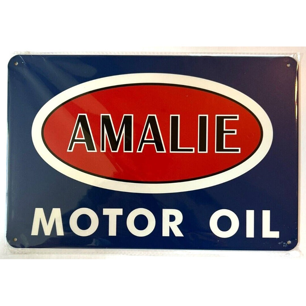 Amalie Motor Oil Novelty Metal Sign 12" x 8" Wall Art Home & Garden:Home Décor:Plaques & Signs Style Your Walls