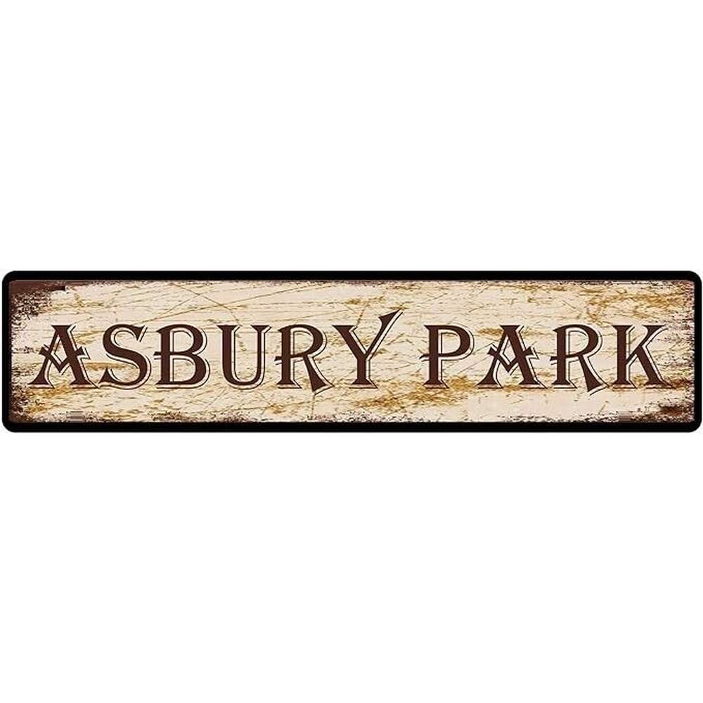 Asbury Park Vintage Retro Novelty Metal Sign 16 x 4 Wall Art NEW! Home & Garden:Home Décor:Plaques & Signs Style Your Walls