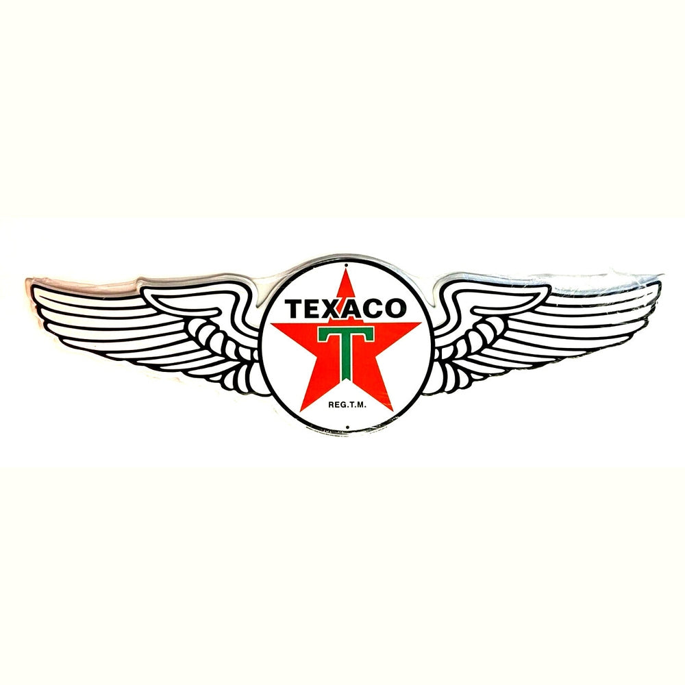 Texaco Wings Novelty Die Cut Embossed Sign 23" x 7" New! Home & Garden:Home Décor:Plaques & Signs Style Your Walls