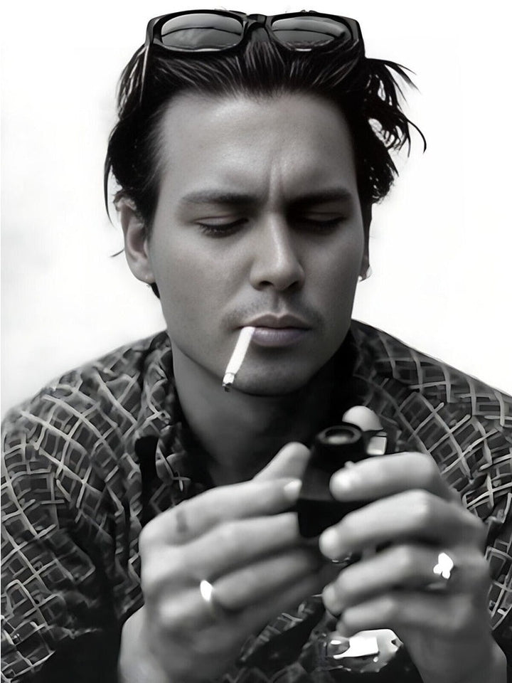 Johnny Depp 8.5 x 11 Black and White Photograph Art Print Photo Collectibles:Photographic Images:Photographs Style Your Walls