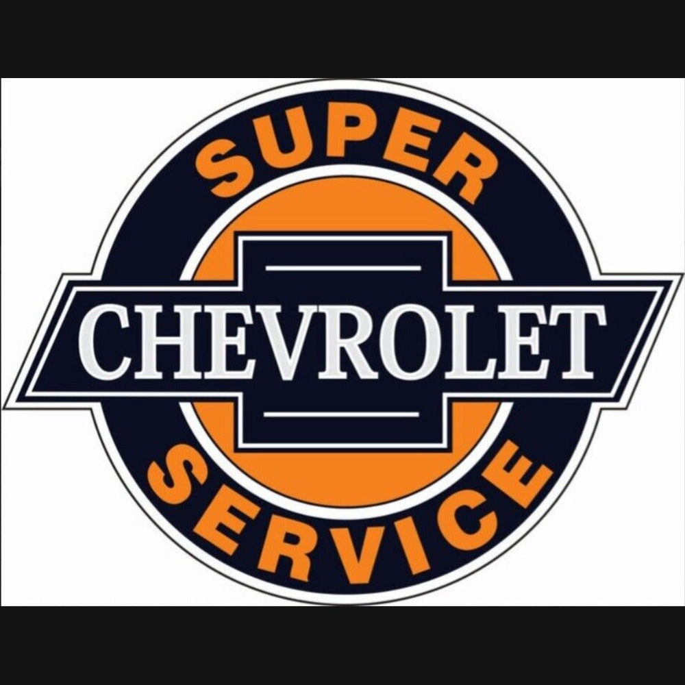 Chevrolet Super Service Die Cut Novelty 12" Round Metal Sign NEW! Home & Garden:Home Décor:Plaques & Signs Style Your Walls