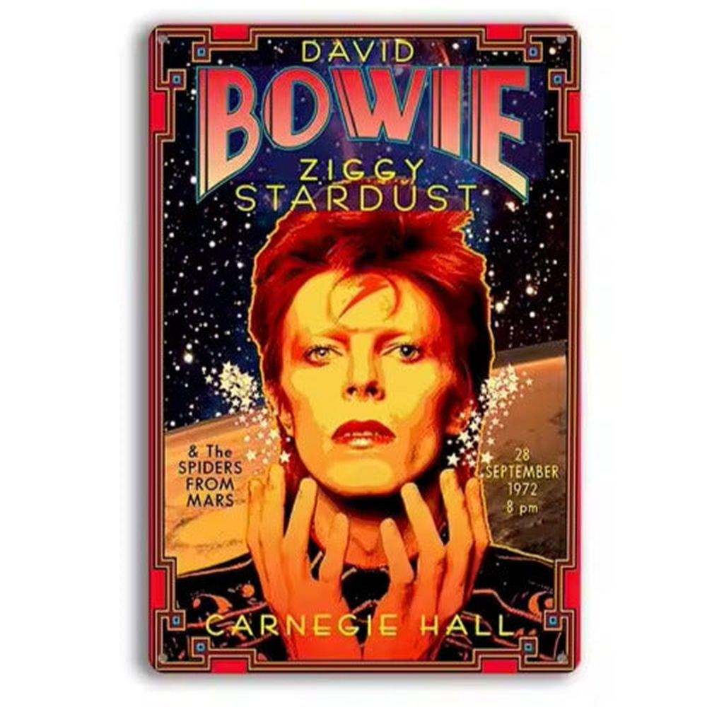 David Bowie Ziggy Stardust Novelty Metal Sign 12" x 8" Wall Art Home & Garden:Home Décor:Plaques & Signs Style Your Walls