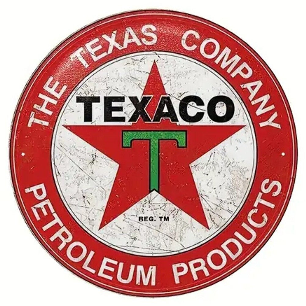Texaco The Texas Company Vintage Style Novelty 12" Round Metal Sign NEW! Home & Garden:Home Décor:Plaques & Signs Style Your Walls