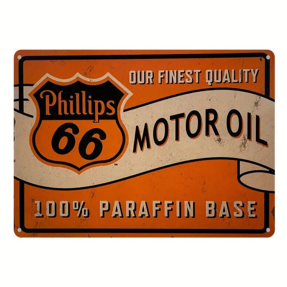 Phillips 66 Motor Oil Vintage Novelty metal sign, 12 x 8 Wall Art Home & Garden:Home Décor:Plaques & Signs Style Your Walls