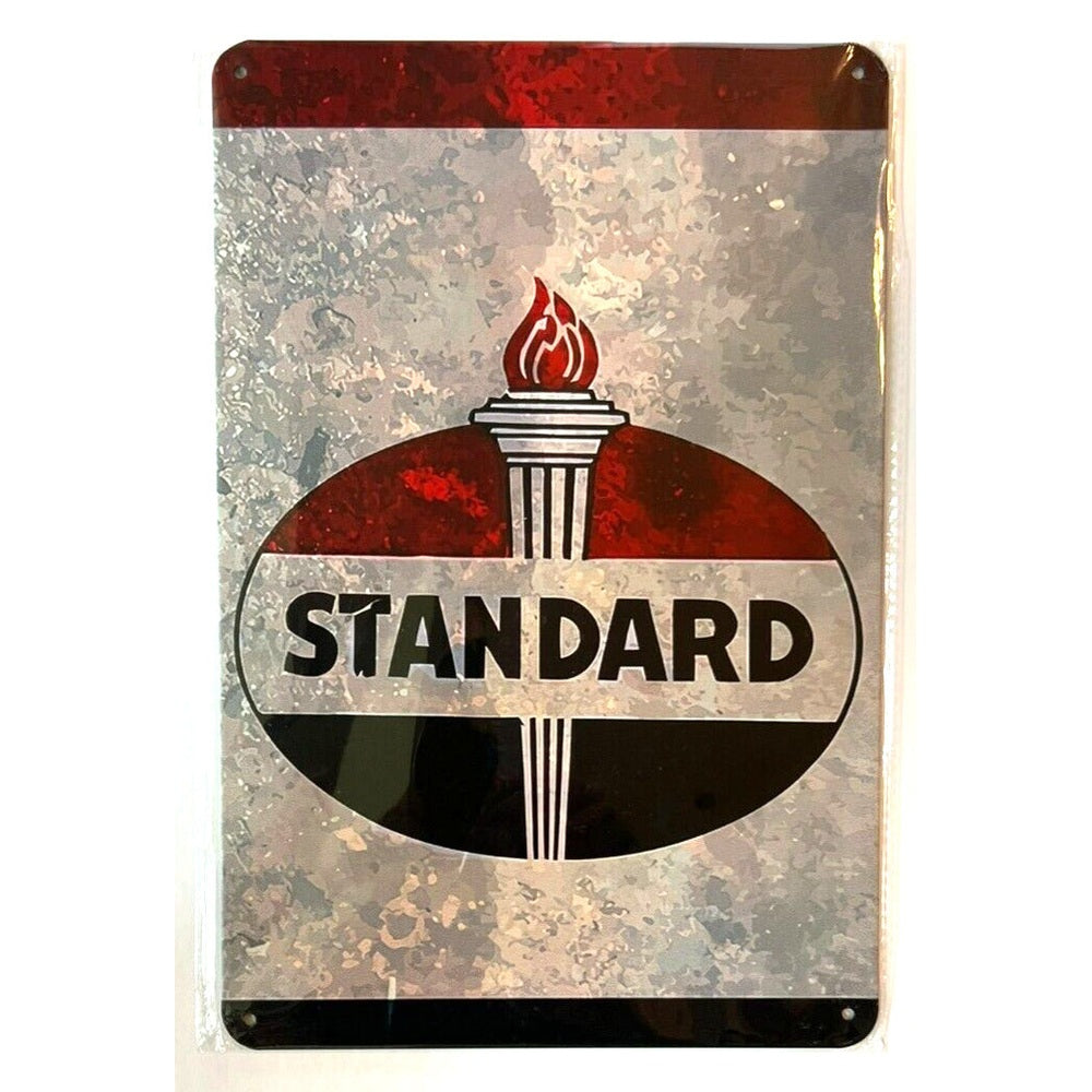 Standard Gasoline Motor Oil Vintage Novelty Metal Sign 12" x 8" Wall Art Home & Garden:Home Décor:Plaques & Signs Style Your Walls
