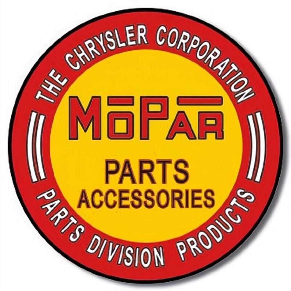 Mopar Part Accessories Chrysler Licensed Novelty Metal 12" Circular Sign Home & Garden:Home Décor:Plaques & Signs Style Your Walls