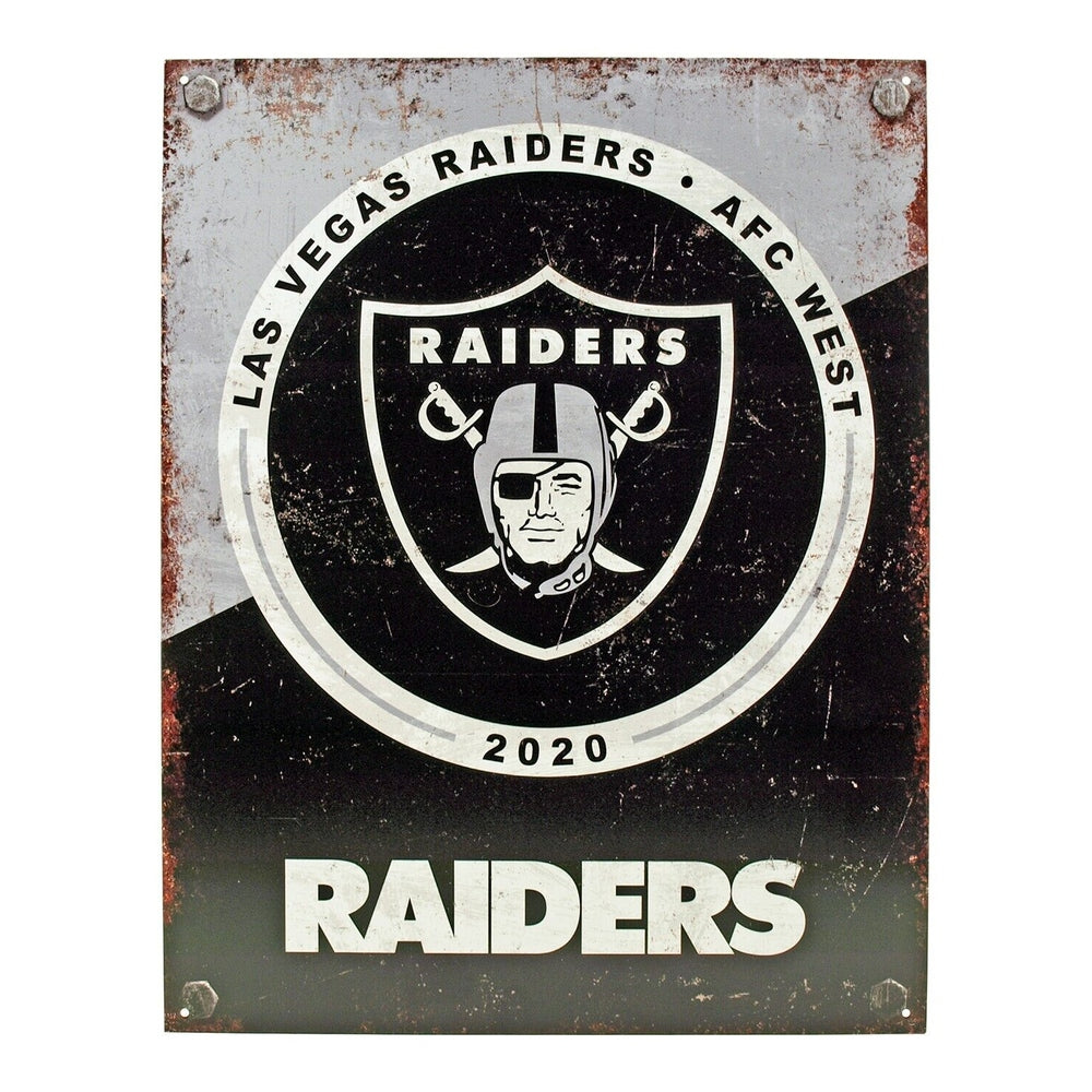 Las Vegas Raiders Established 2020 Licensed Vintage Novelty Sign 16" x 12.5" Home & Garden:Home Décor:Plaques & Signs Style Your Walls
