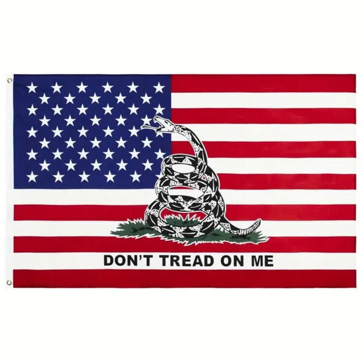 Don't Tread On Me United States Novelty Flag Banner NEW! 3 ft x 5 ft Home & Garden:Yard, Garden & Outdoor Living:Décor:Flags Style Your Walls