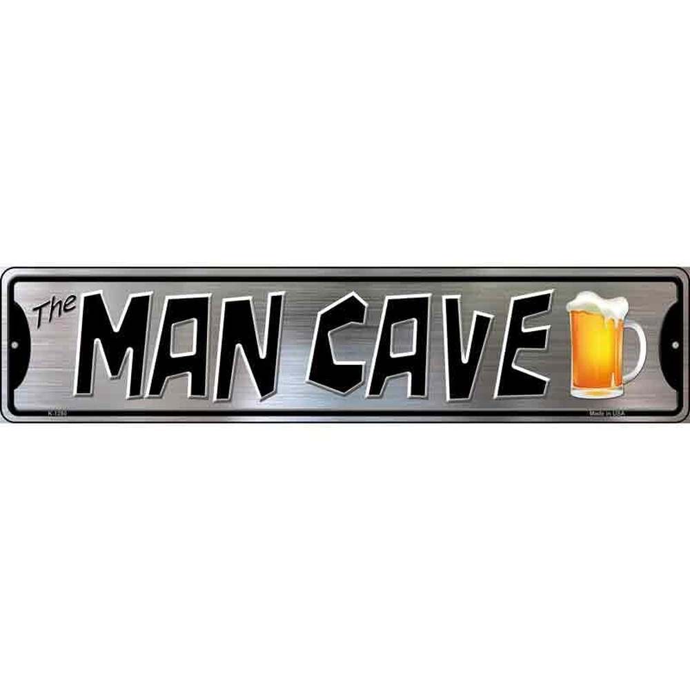 Man Cave Novelty Metal Street Sign Beer Glass 18" x 4" NEW! Home & Garden:Home Décor:Plaques & Signs Style Your Walls
