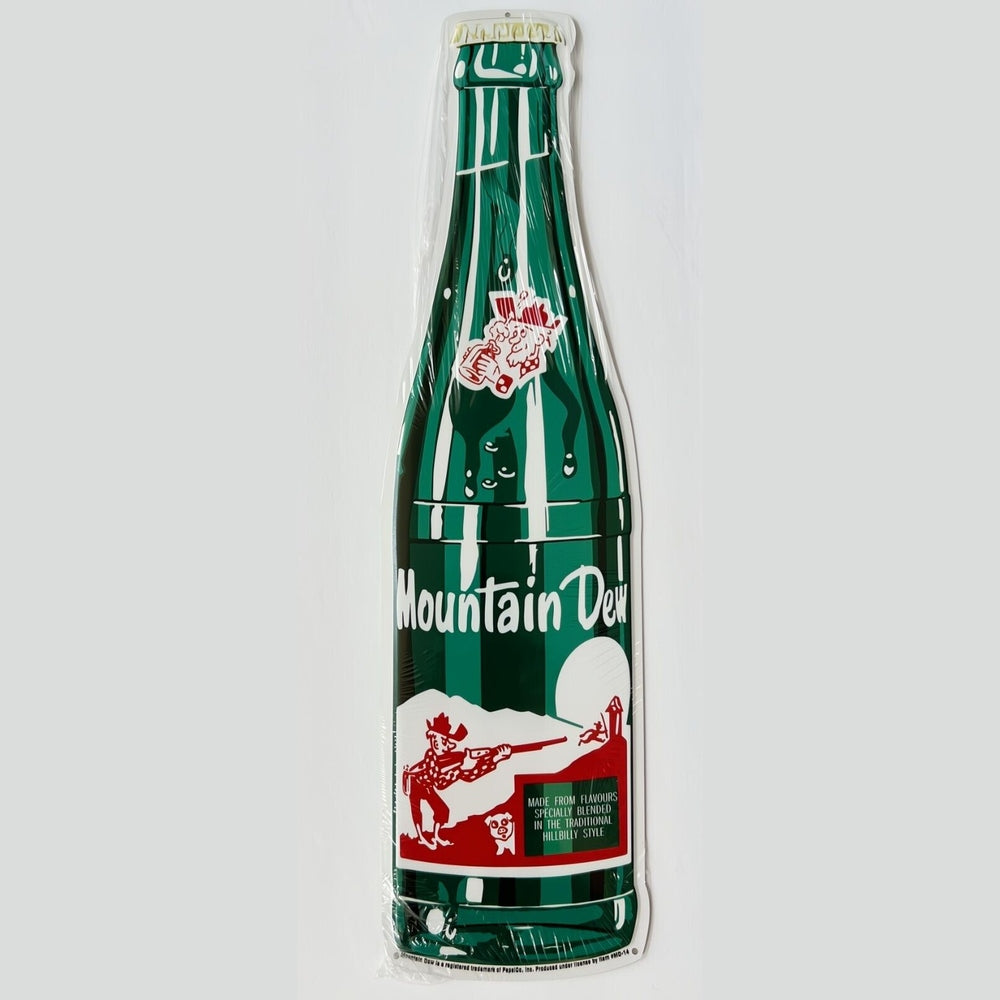 Mountain Dew Bottle Die Cut Novelty Licensed Metal Sign 21" x 6" Home & Garden:Home Décor:Plaques & Signs Style Your Walls