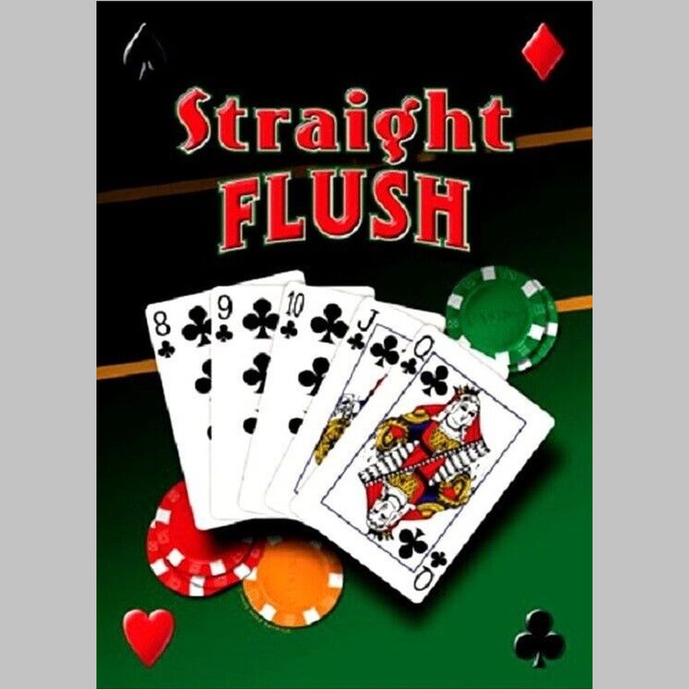 Straight Flush Poker Novelty Metal Sign 12.5" X 17.4" NEW! Home & Garden:Home Décor:Plaques & Signs Style Your Walls