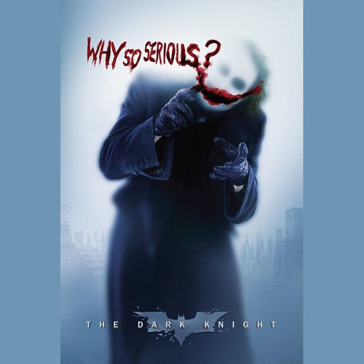 Batman Dark Night Joker Why So Serious Movie Poster 24" x 36" New! Art:Art Posters Style Your Walls