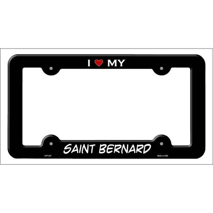 I Love My Saint Bernard Metal License Plate Frame eBay Motors:Parts & Accessories:Car & Truck Parts & Accessories:Exterior Parts & Accessories:License Plates & Frames Style Your Walls