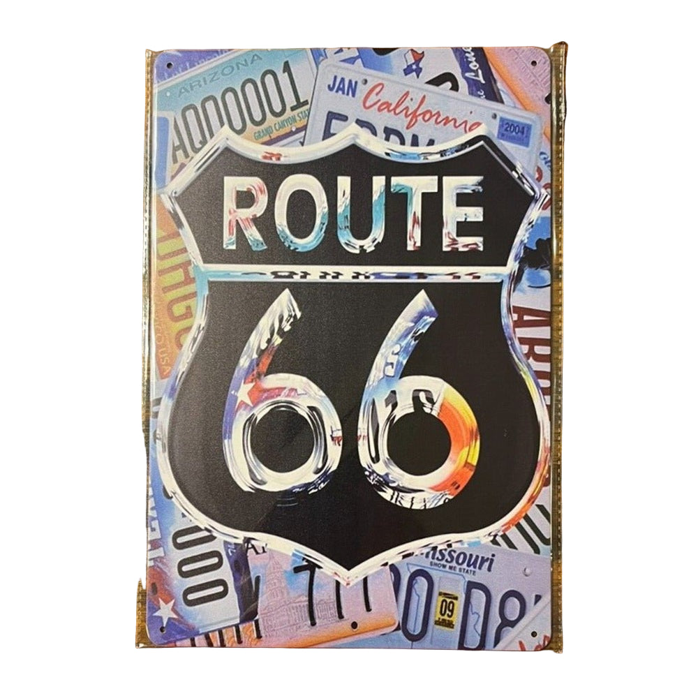 Route 66 License Plate Collage Novelty Metal Sign 12" x 8" NEW! Home & Garden:Home Décor:Plaques & Signs Style Your Walls