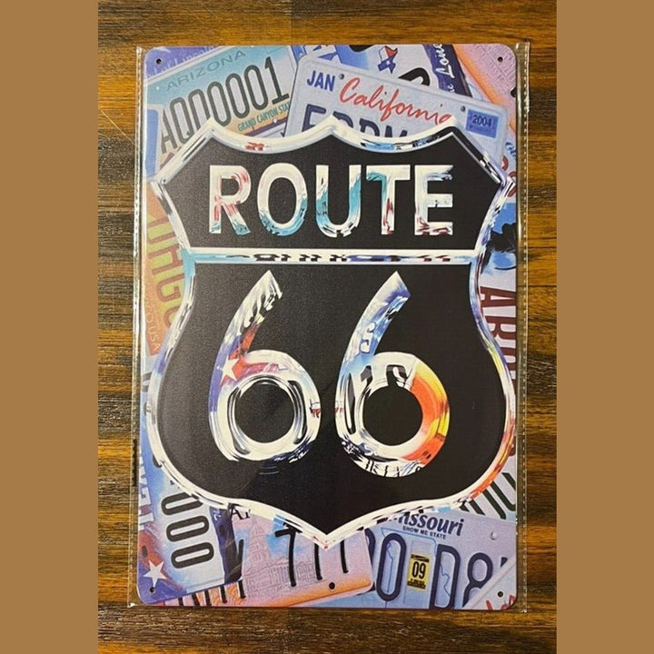 Route 66 License Plate Collage Novelty Metal Sign 12" x 8" NEW! Home & Garden:Home Décor:Plaques & Signs Style Your Walls