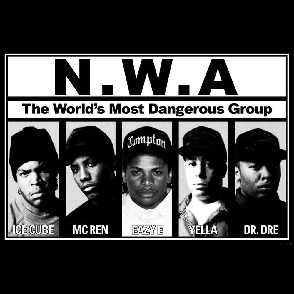 N.W.A. The World's Most Dangerous Group Poster 24" x 36" New! Art:Art Posters Style Your Walls