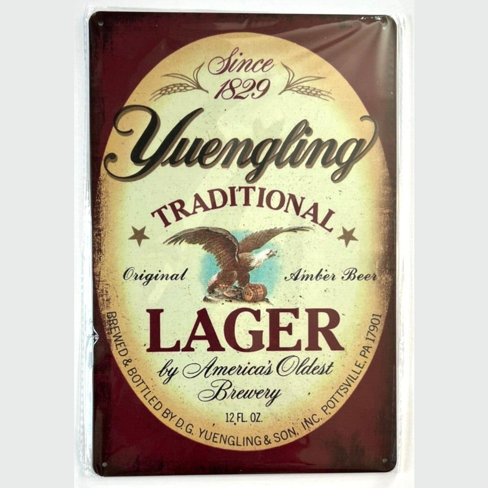 Yuengling Traditional Lager Beer Vintage Novelty Metal Sign 8" x 12" Wall Art Home & Garden:Home Décor:Plaques & Signs Style Your Walls
