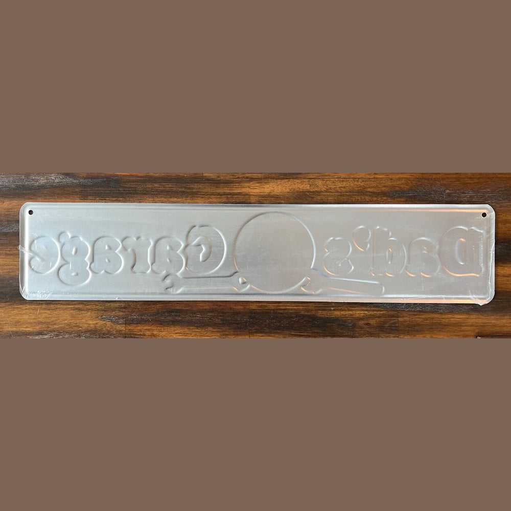 Dad's Garage Embossed 4" x 18' Metal Novelty Street Sign Home & Garden:Home Décor:Plaques & Signs Style Your Walls