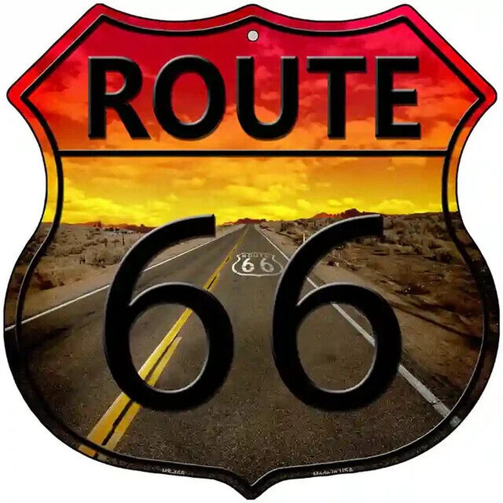 Route 66 Novelty Highway Shield 12" Sign NEW! Home & Garden:Home Décor:Plaques & Signs Style Your Walls